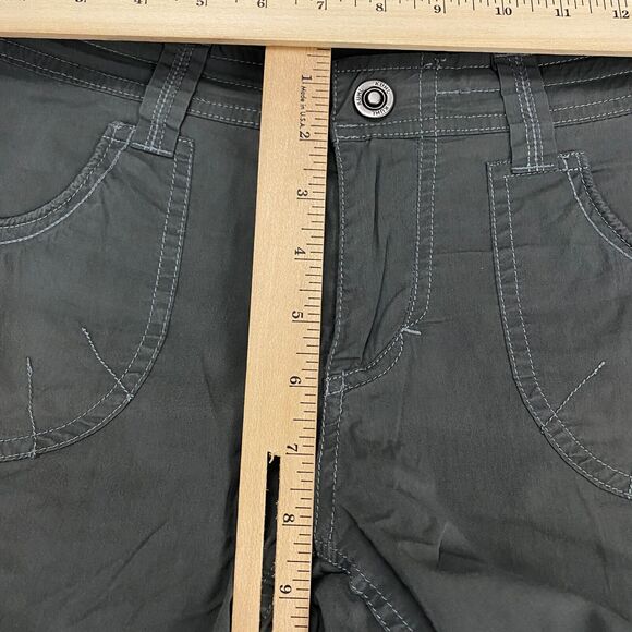 Kuhl Kontra Shorts Women's Size 6 Sage Button Flap Pockets Hiking Shorts - Picture 8 of 16